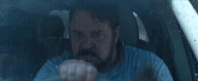 Man With Beard Driving Car GIF
