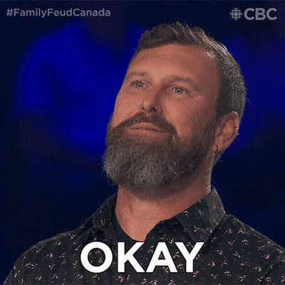 Man With Beard Eyes Closed Saying Okay GIF