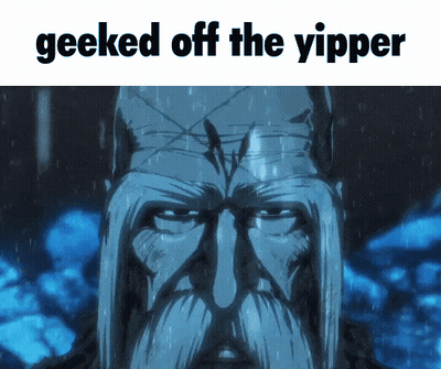Man With Beard Geeked Off The Yipper GIF