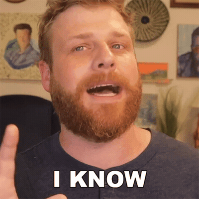 Man With Beard Giving Thumbs Up Saying I Know GIF