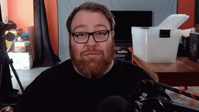 Man With Beard Glasses And Headphones GIF