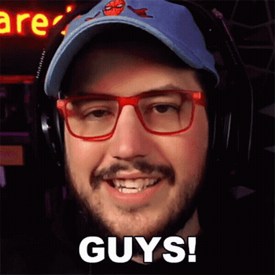 Man With Beard Glasses Headphones Hat GIF