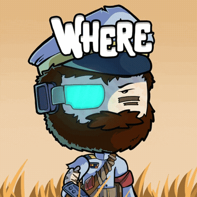 Man With Beard, Hat, And Goggles Saying Where GIF