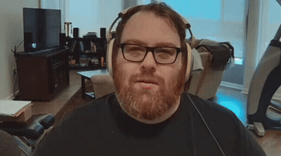 Man With Beard Headphones And Glasses GIF