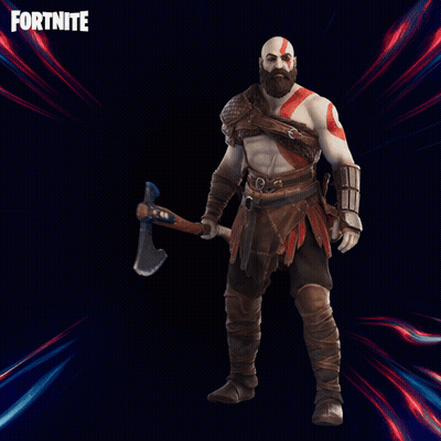 Man With Beard Holding Axe Fortnite GIF