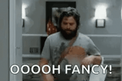 Man With Beard Holding Baby Oooh Fancy GIF