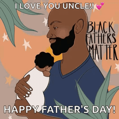 Man With Beard Holding Baby Saying I Love You Uncle GIF