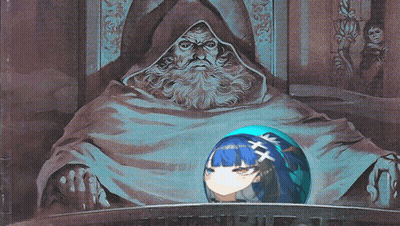 Man With Beard Holding Blue Sphere GIF