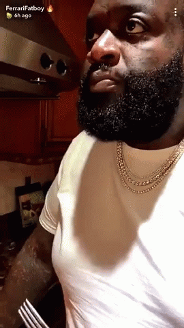 Man With Beard Holding Fork GIF