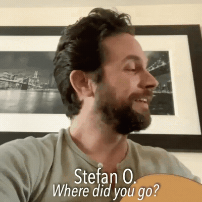 Man With Beard Holding Guitar GIF