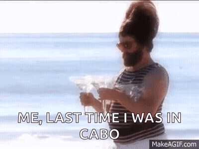 Man With Beard Holding Martini GIF