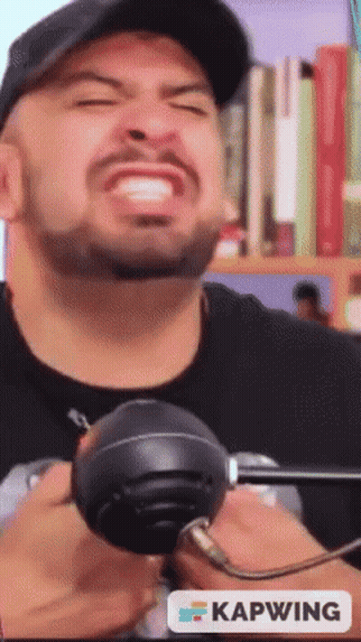 Man With Beard Holding Microphone Kapwing GIF