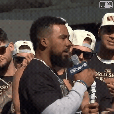 Man With Beard Holding Microphone GIF