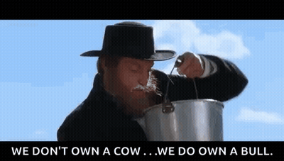Man With Beard Holding Milk Bucket GIF