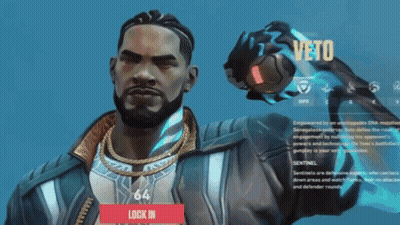 Man With Beard Holding Red Veto Sign GIF