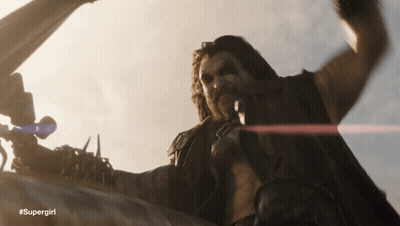 Man With Beard Holding Sword #Supergirl GIF