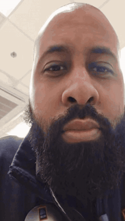 Man With Beard In Aldi Jacket GIF