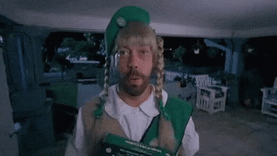 Man With Beard In Bathrobe Says No GIF