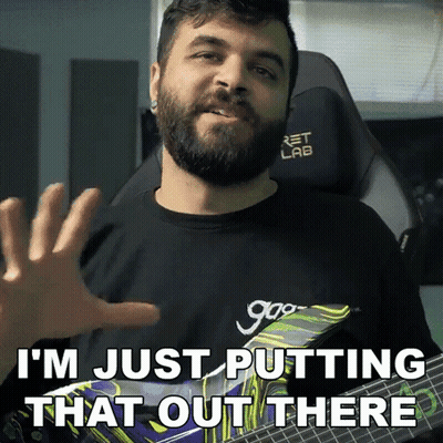 Man With Beard In Black 999 Shirt GIF