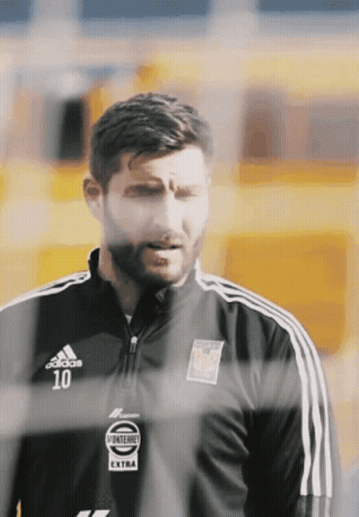 Man With Beard In Black Adidas Jacket GIF