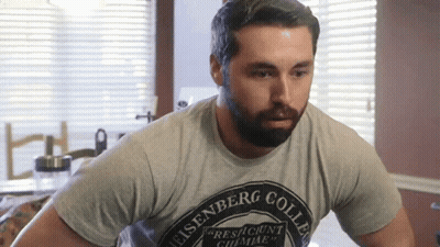 Man With Beard In Black Bowler Hat GIF