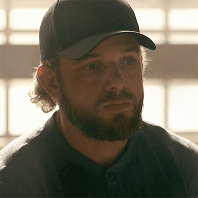 Man With Beard In Black Hat And Grey Shirt GIF