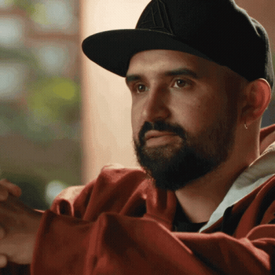 Man With Beard In Black Hat GIF
