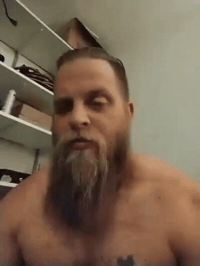 Man With Beard In Black Hood GIF