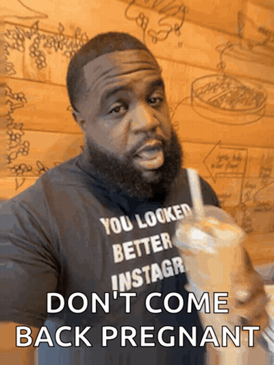 Man With Beard In Black Shirt Saying You Looked Better Instagr GIF