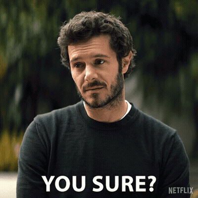 Man With Beard In Black Shirt Saying You Sure GIF