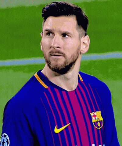 Man With Beard In Blue And Purple Nike Jersey GIF