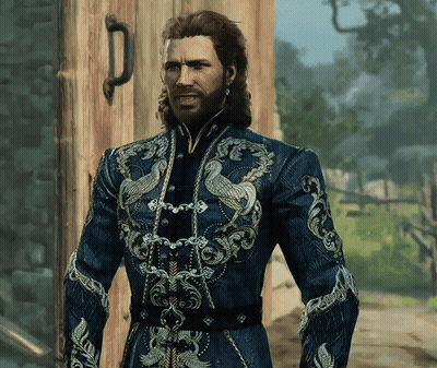Man With Beard In Blue Coat GIF