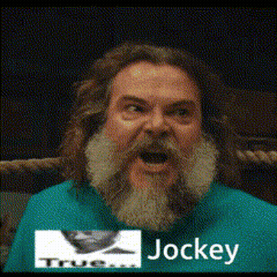 Man With Beard In Blue Jockey Shirt GIF