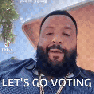 Man With Beard In Blue Shirt And Gold Chain GIF