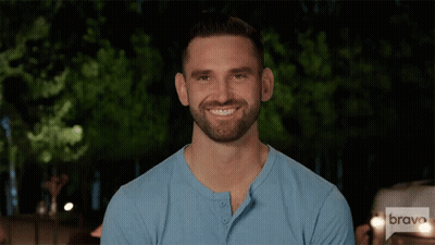 Man With Beard In Blue Shirt Saying Bravo GIF