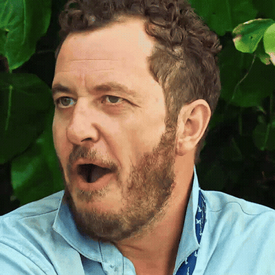 Man With Beard In Blue Shirt GIF