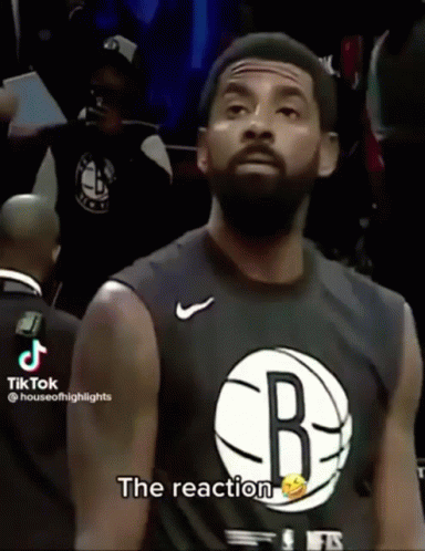 Man With Beard In Brooklyn Nets Jersey GIF
