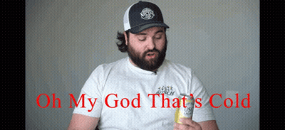 Man With Beard In Busch Beer Shirt GIF