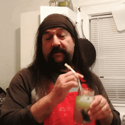 Man With Beard In Chicago Apron GIF