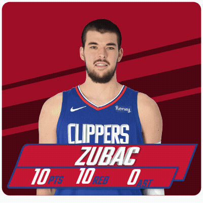 Man With Beard In Clippers Uniform GIF