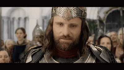 Man With Beard In Crown And Armor GIF