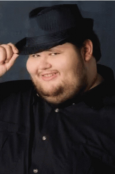 Man With Beard In Fedora Smiling GIF