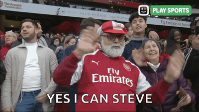 Man With Beard In Fly Emirates Jersey GIF