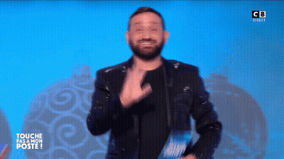 Man With Beard In Front Of Sign J'ai Commis Une Petite Bourde GIF