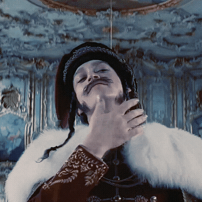 Man With Beard In Fur Coat GIF