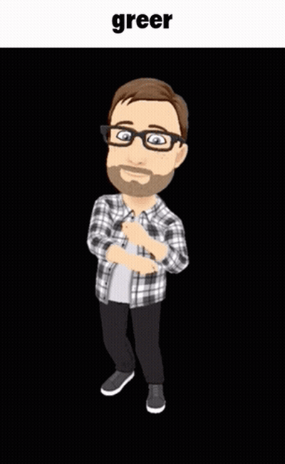 Man With Beard In Glasses And Plaid Shirt Saying Greer GIF