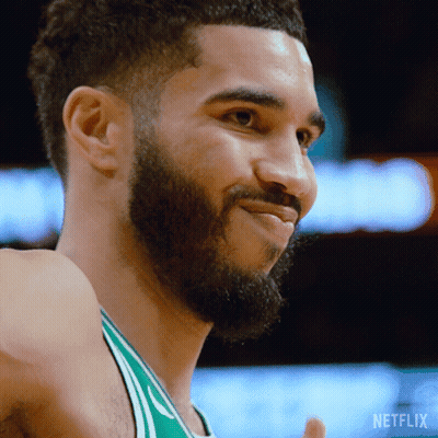 Man With Beard In Green Netflix Jersey GIF