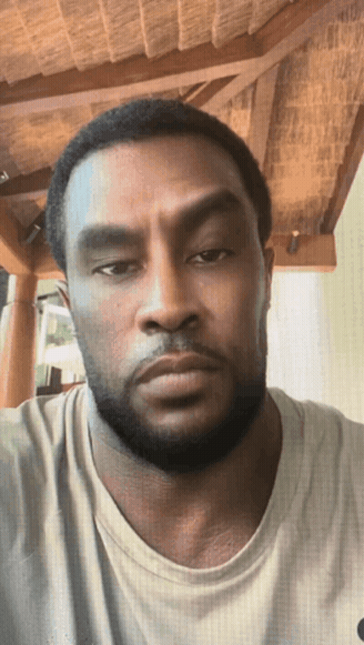 Man With Beard In Grey Shirt GIF