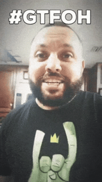 Man With Beard in #gtfoh T-Shirt