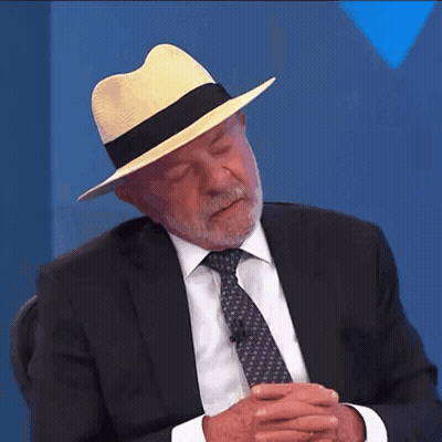 Man With Beard In Hat And Suit GIF